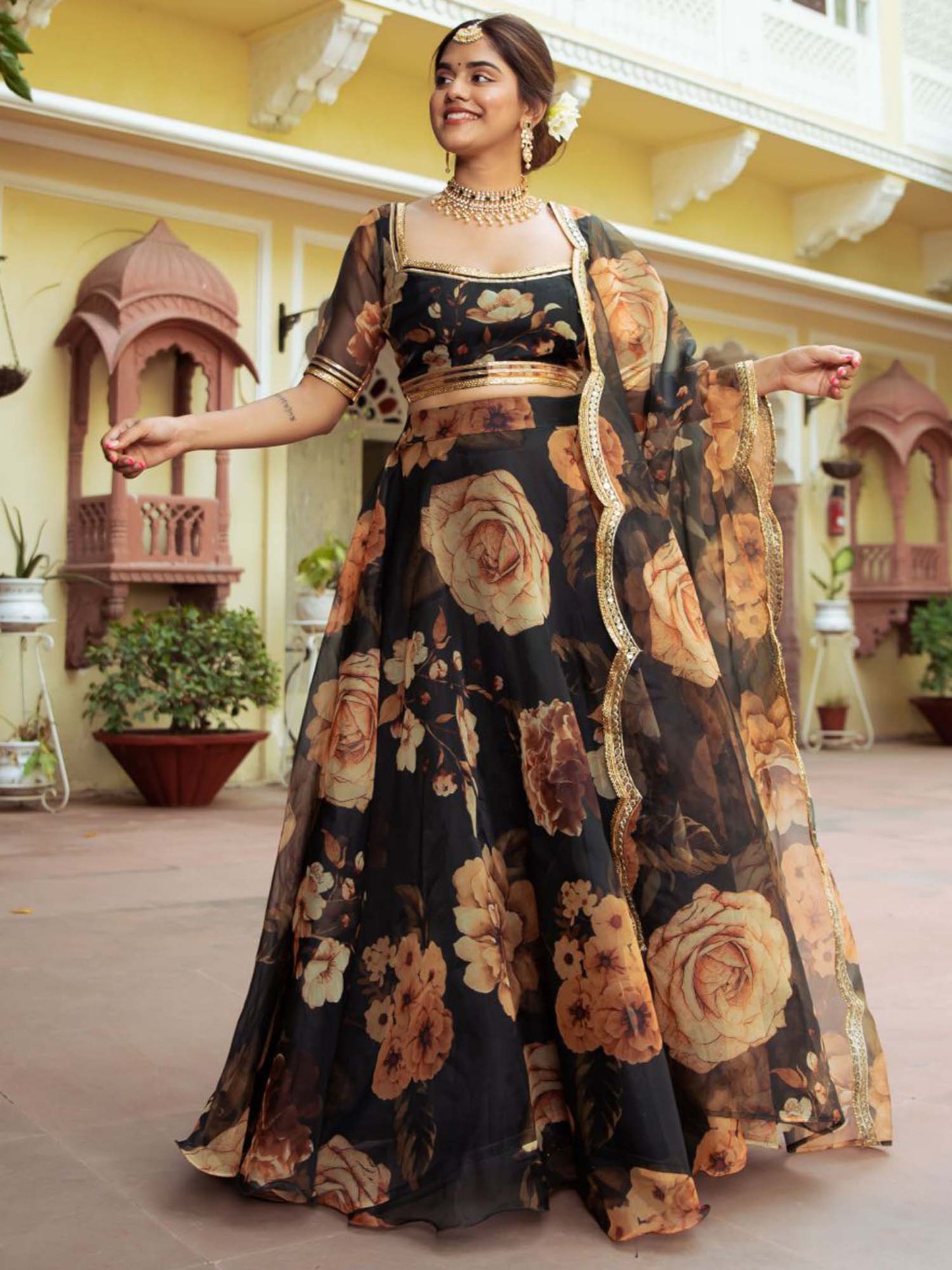 New Semi Stitiched Lehenga Choli