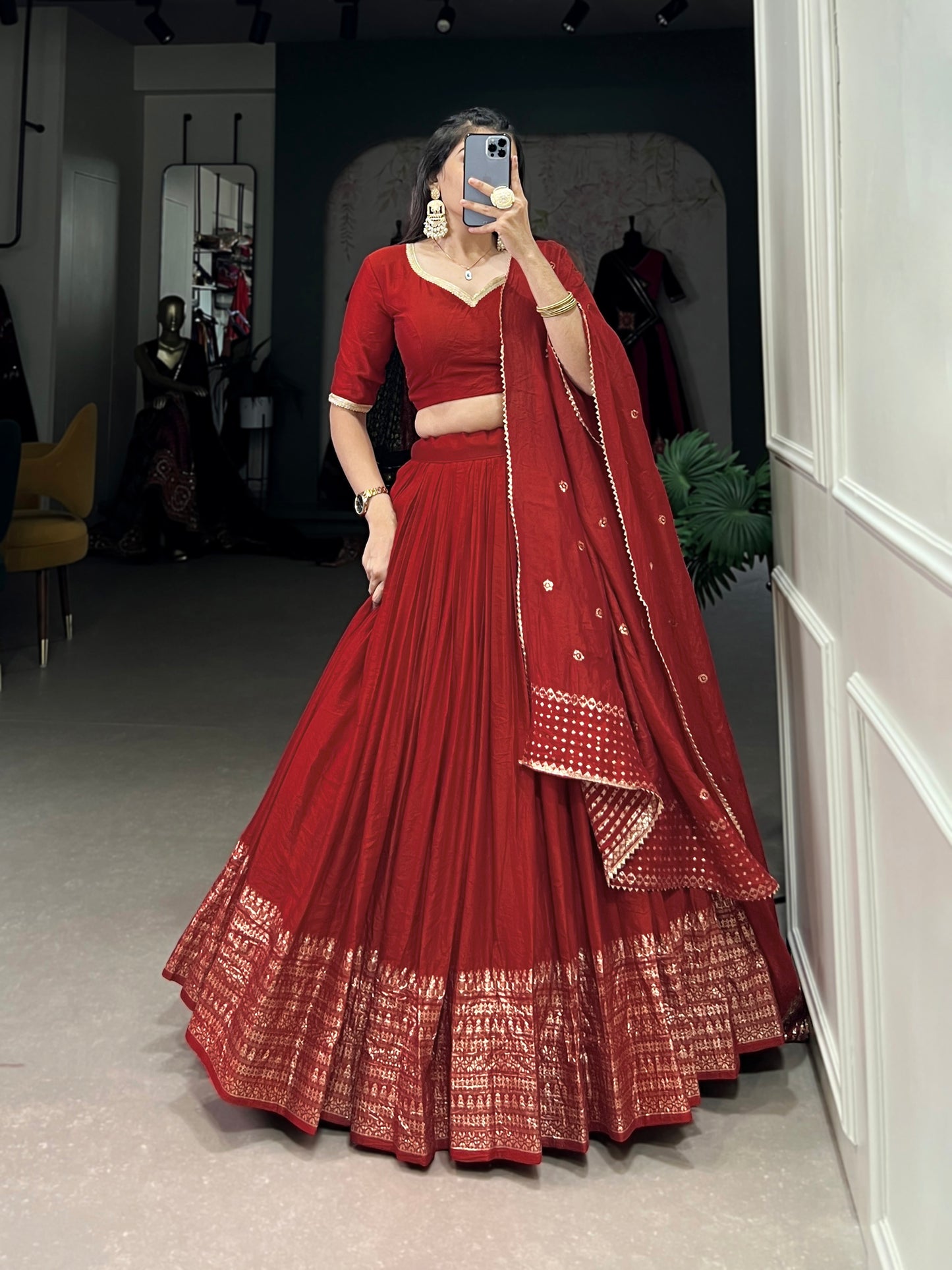 New Semi Stitiched Lehenga Choli