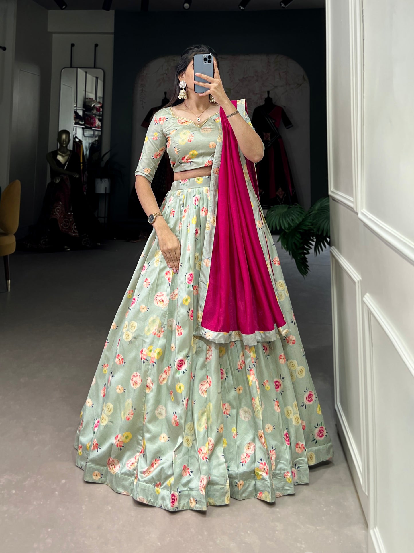 New Semi Stitiched Lehenga Choli