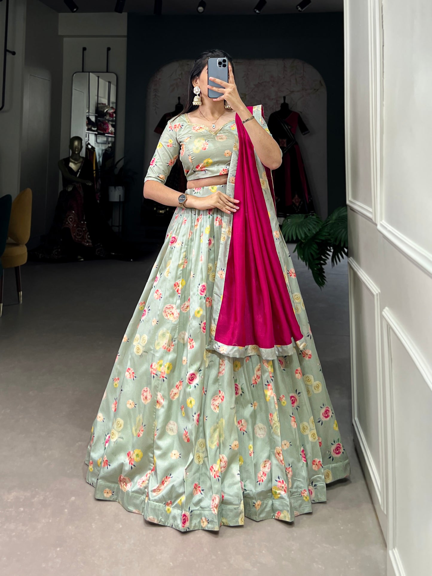 New Semi Stitiched Lehenga Choli