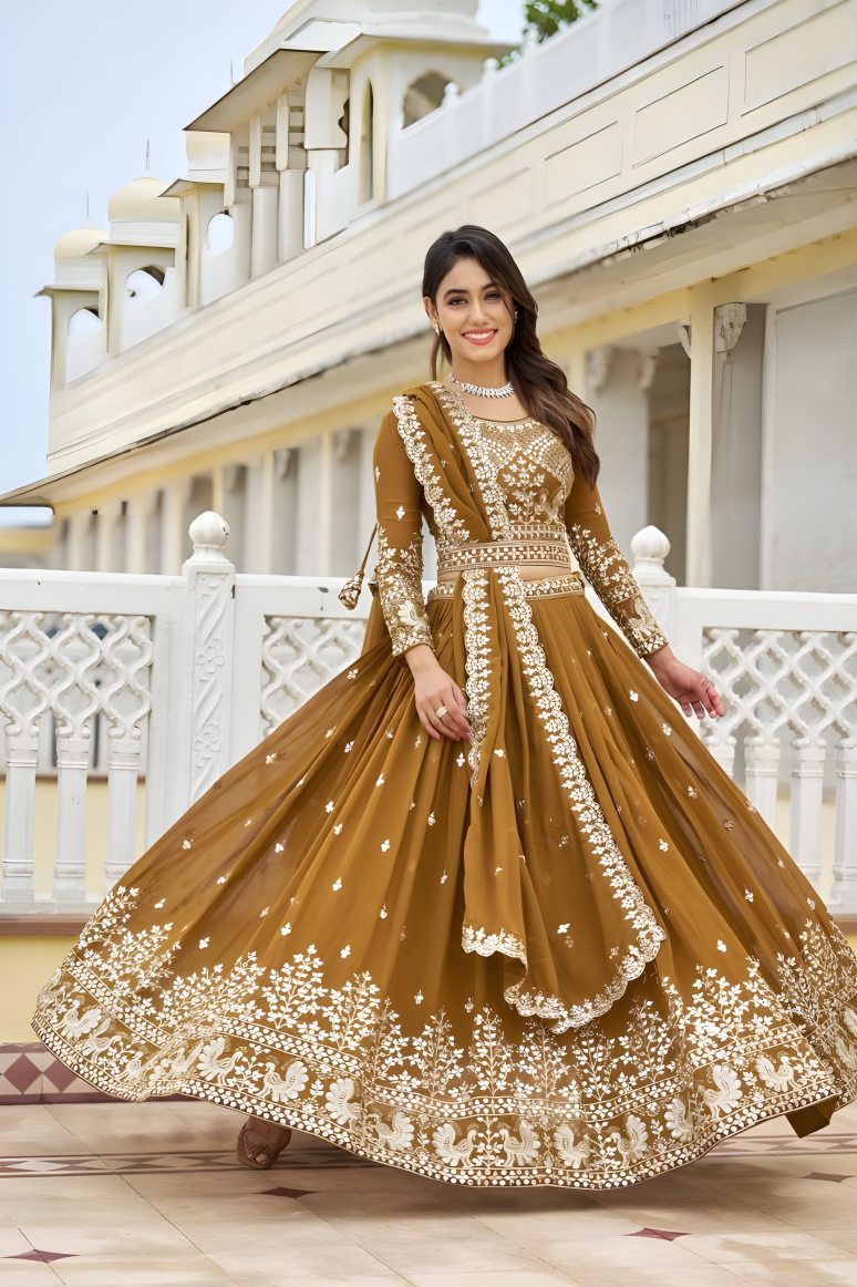 Latest Semi Stitched Georgette Lehenga Choli