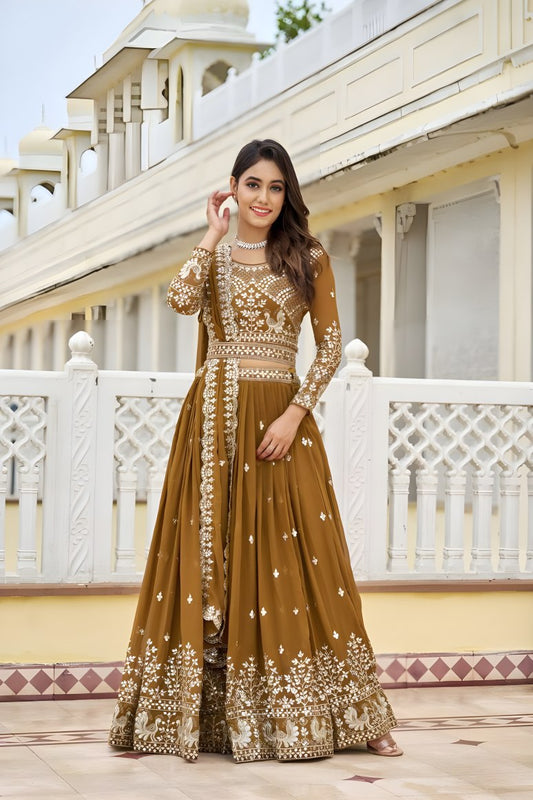 Latest Semi Stitched Georgette Lehenga Choli