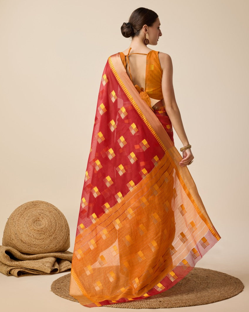 Semi Cotton Silk Saree