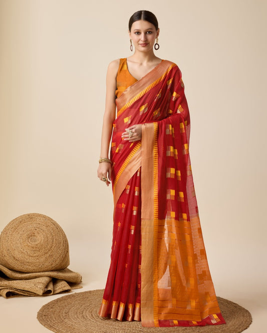 Semi Cotton Silk Saree