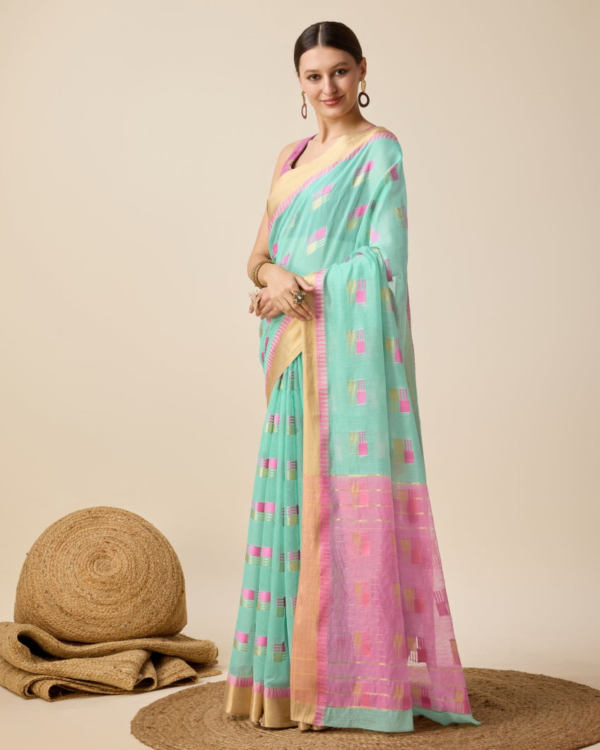 Semi Cotton Silk Saree