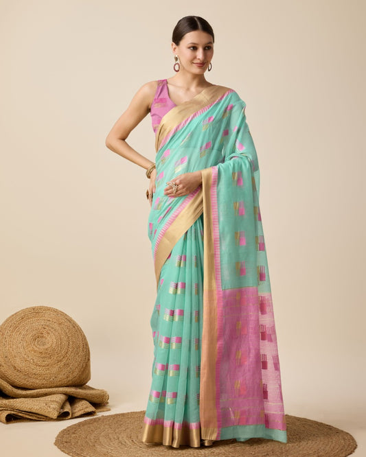 Semi Cotton Silk Saree