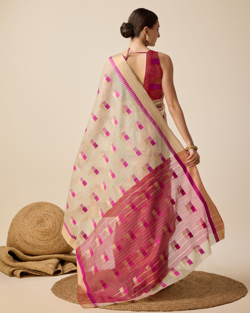 Semi Cotton Silk Saree