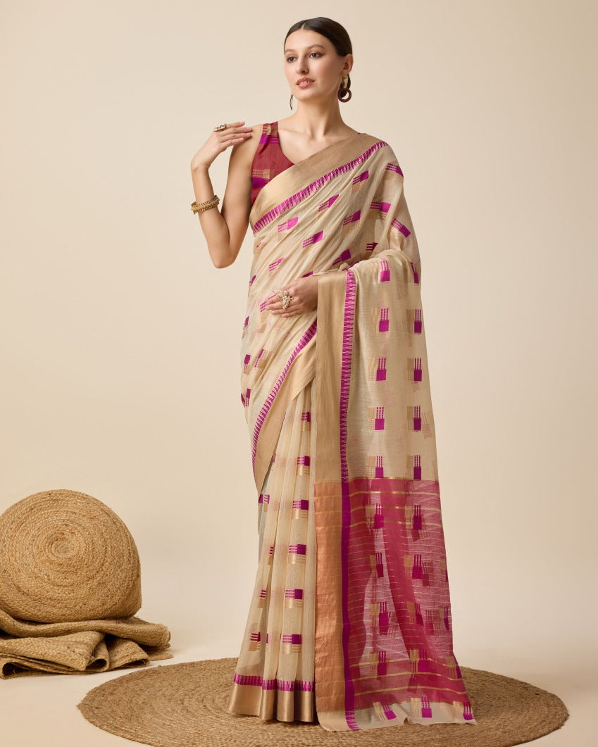 Semi Cotton Silk Saree