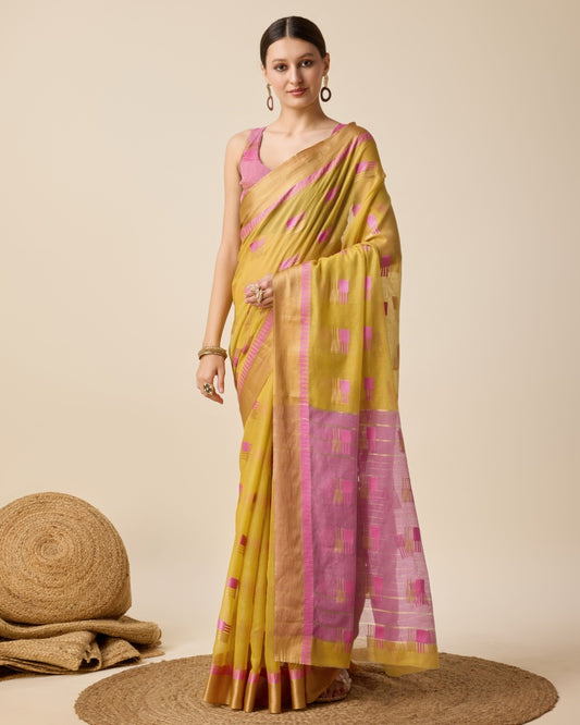 Semi Cotton Silk Saree