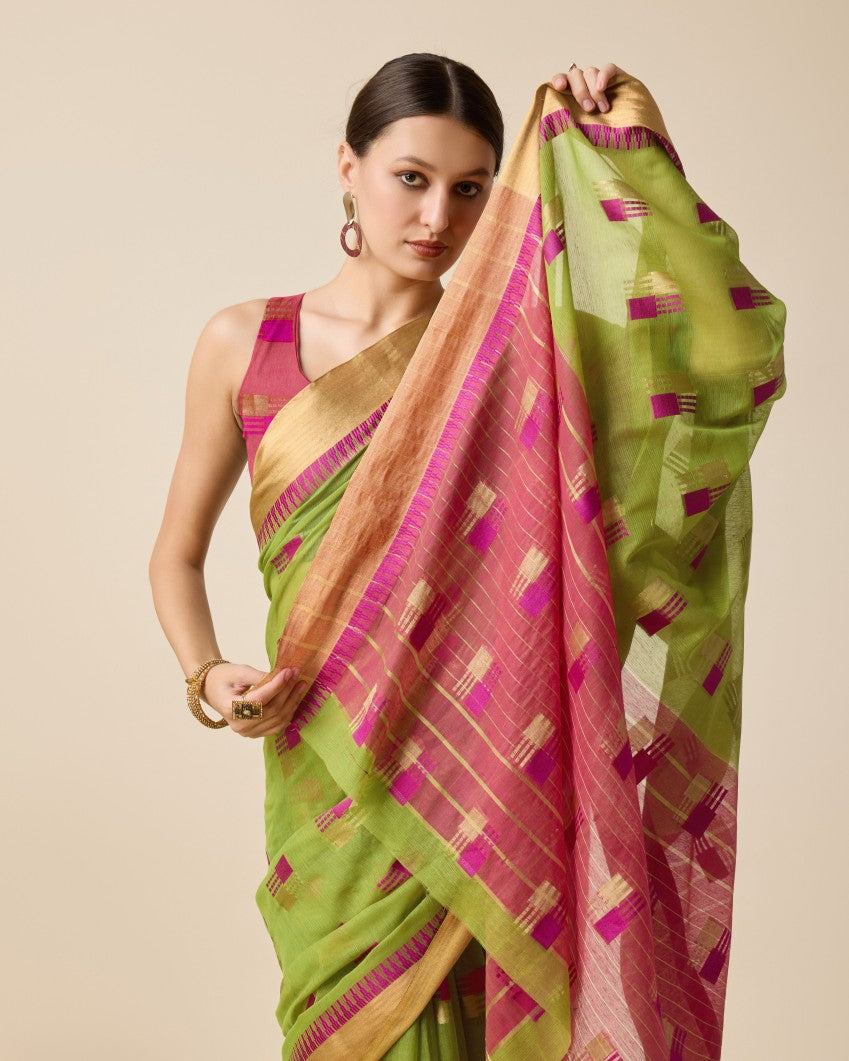 Semi Cotton Silk Saree