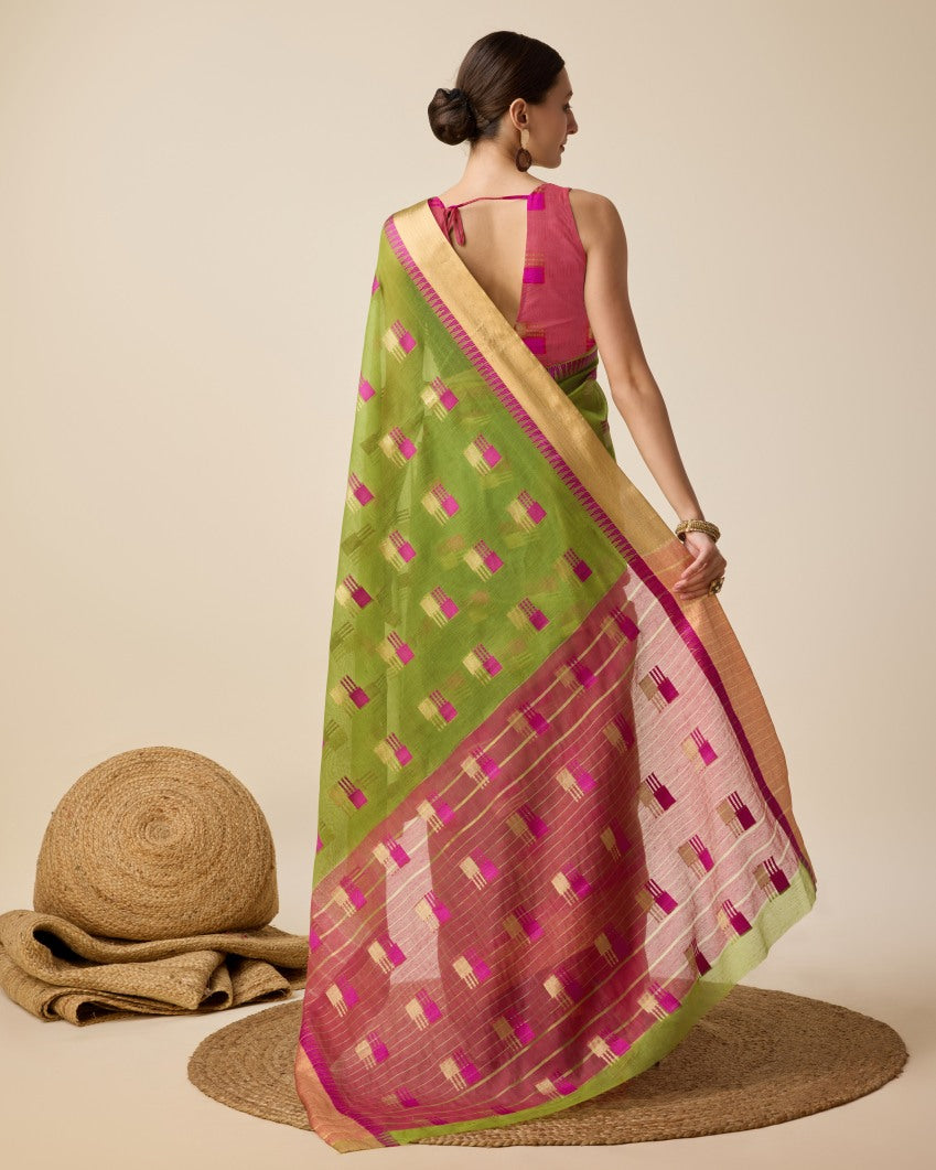 Semi Cotton Silk Saree