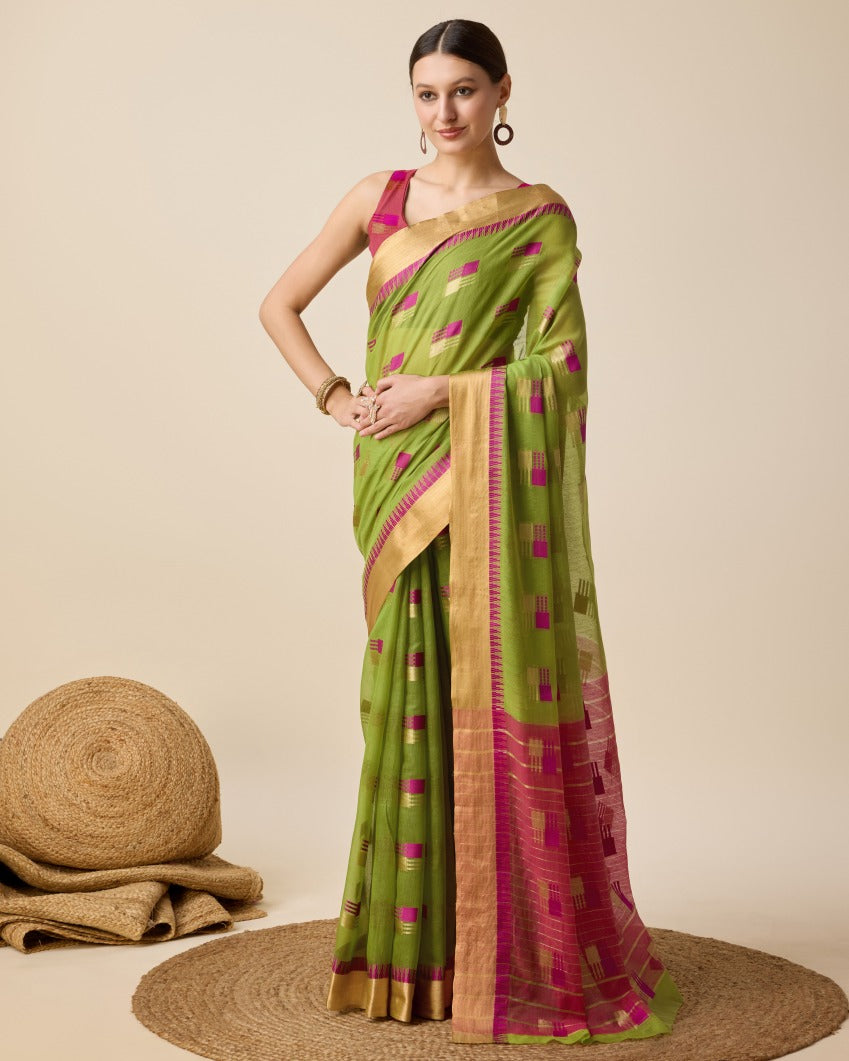 Semi Cotton Silk Saree