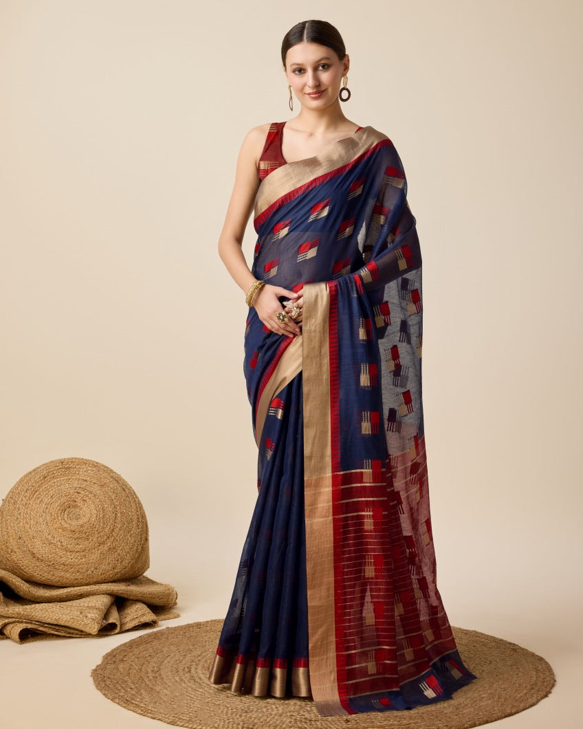 Semi Cotton Silk Saree