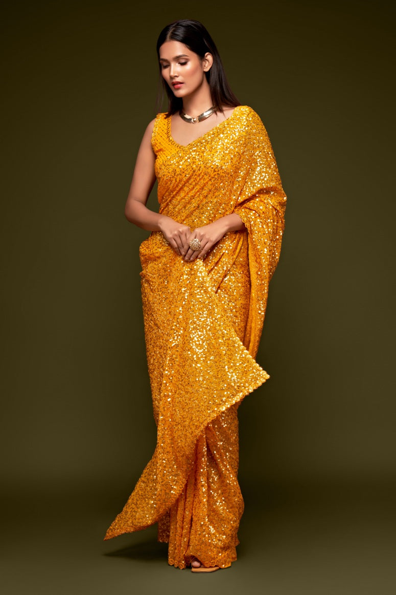 Georgette Silk Saree