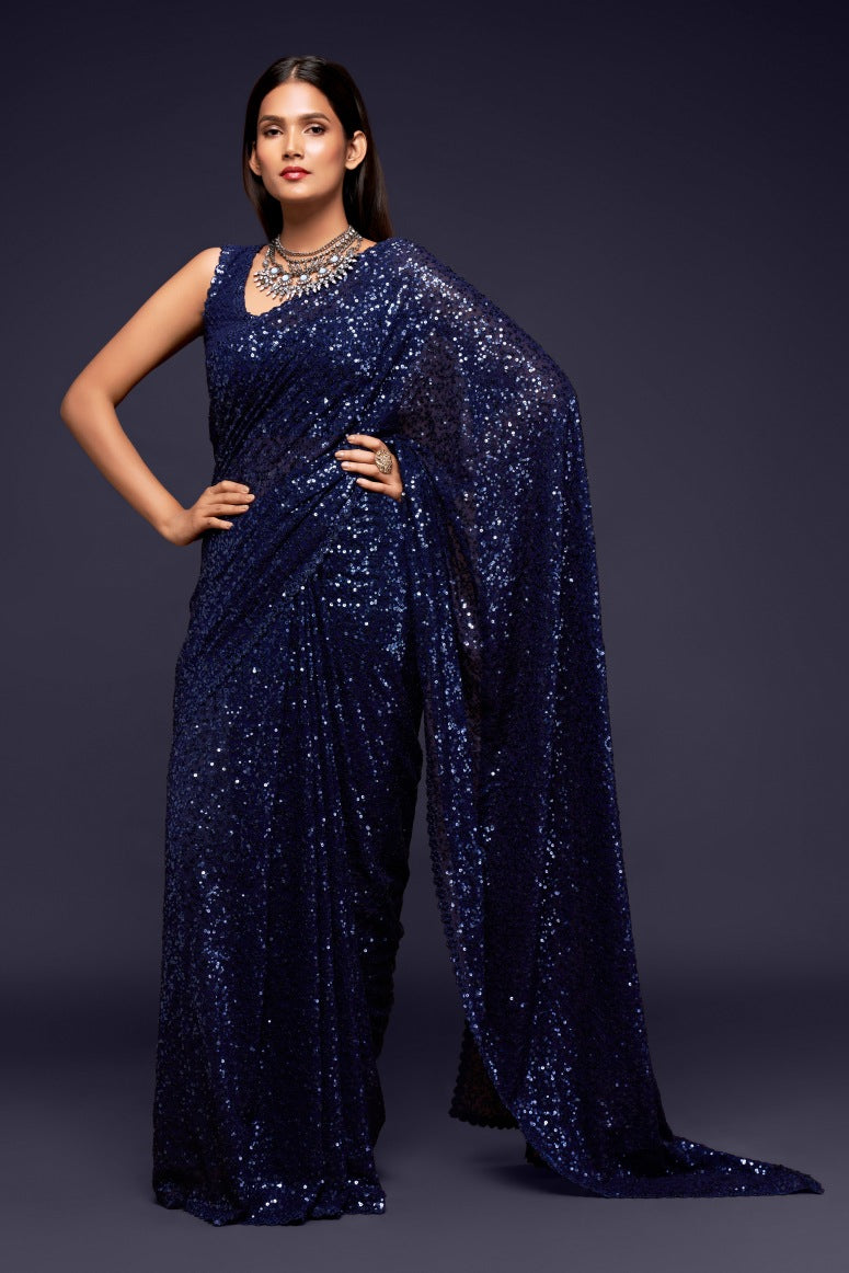 Georgette Silk Saree