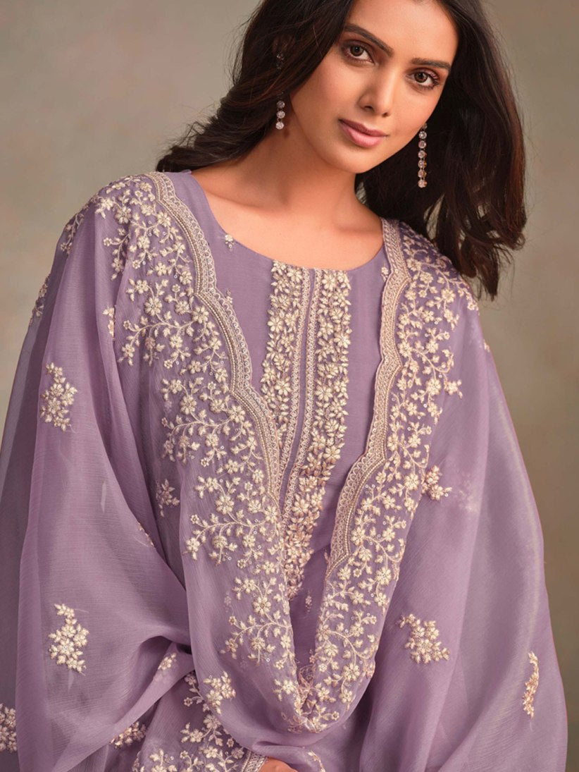 Semi-Stitched Straight Cut Salwar Suits