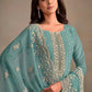 Semi-Stitched Straight Cut Salwar Suits