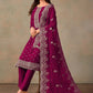 Semi-Stitched Straight Cut Salwar Suits