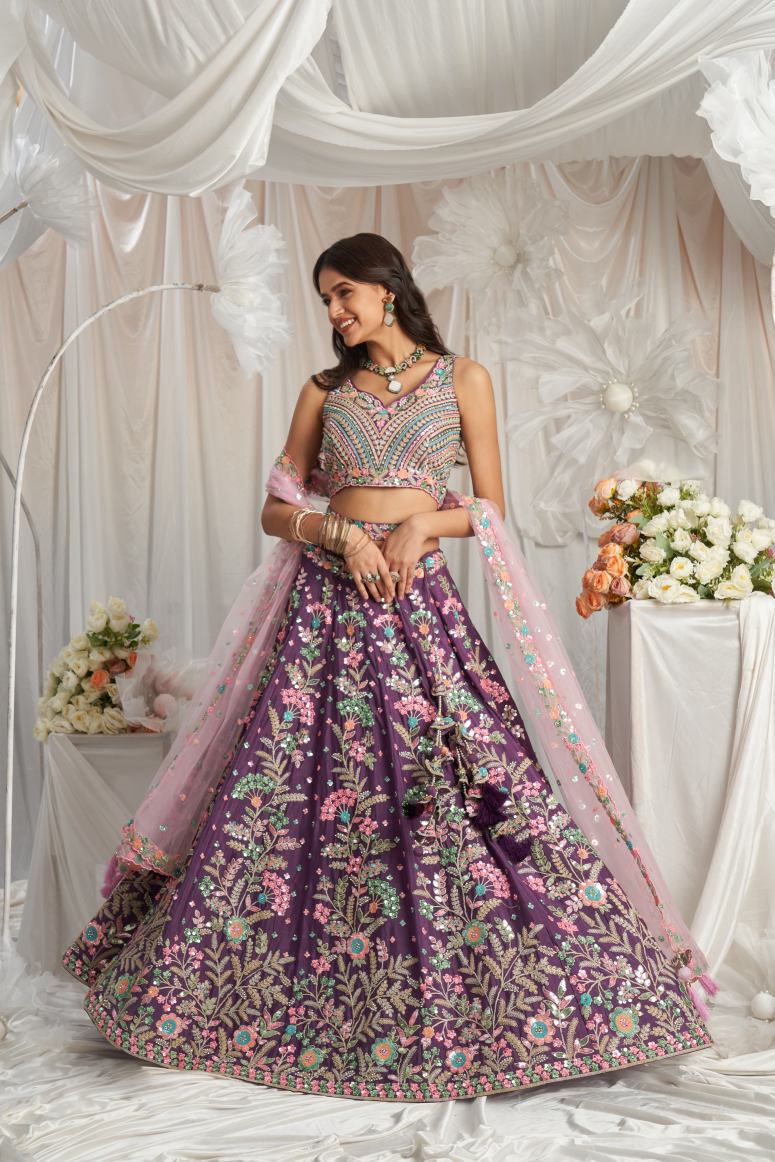 Latest Semi Stitched Georgette Lehenga Choli