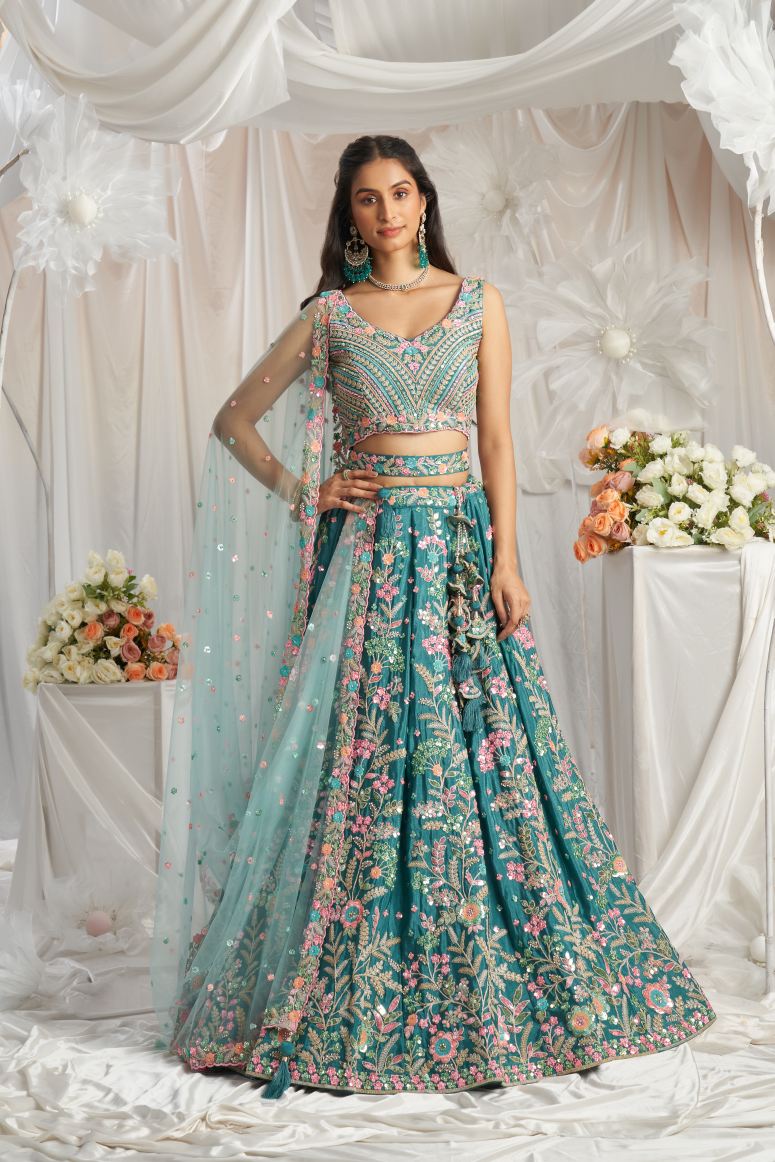 Latest Semi Stitched Georgette Lehenga Choli