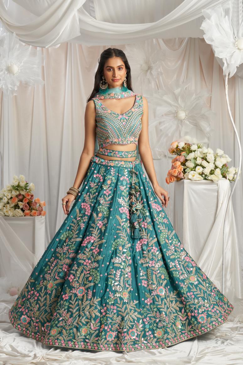 Latest Semi Stitched Georgette Lehenga Choli