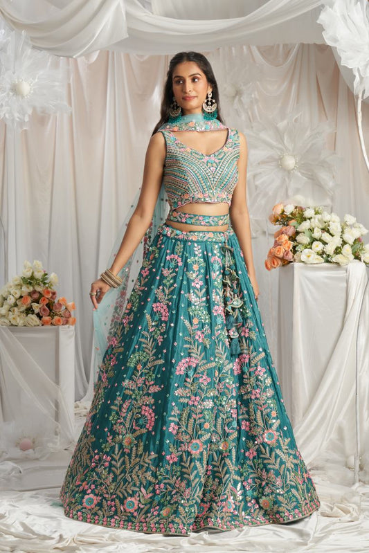 Latest Semi Stitched Georgette Lehenga Choli