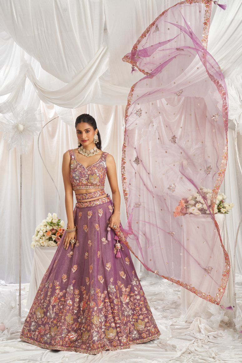 Latest Semi Stitched Georgette Lehenga Choli