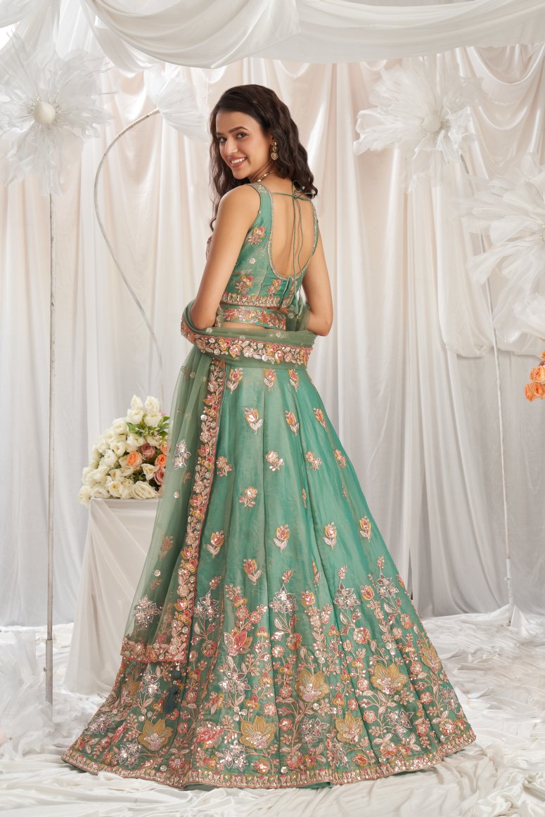 Latest Semi Stitched Georgette Lehenga Choli