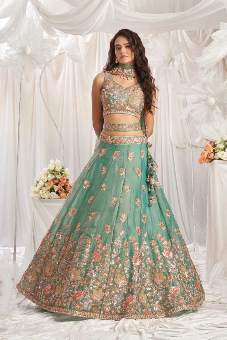 Latest Semi Stitched Georgette Lehenga Choli