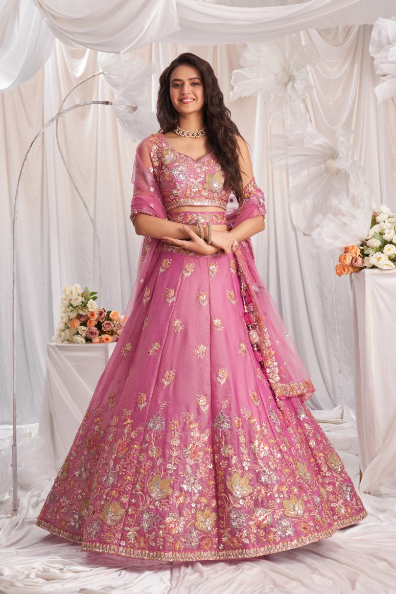 Latest Semi Stitched Georgette Lehenga Choli