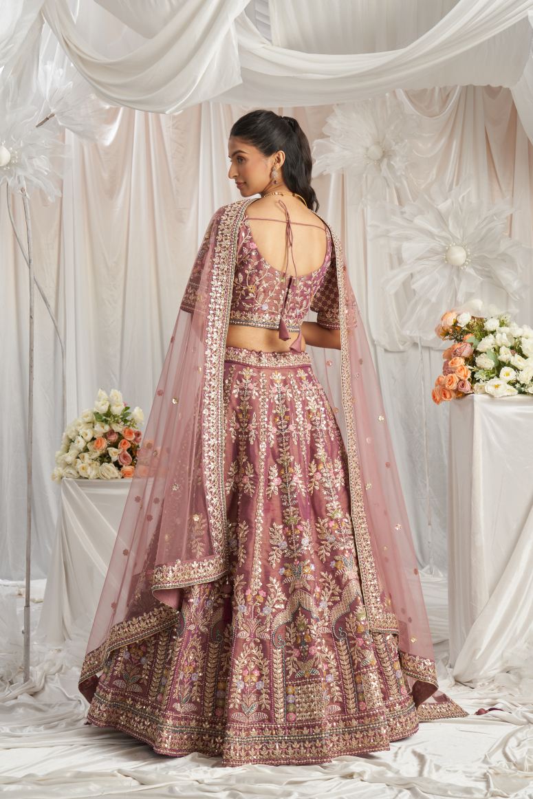 Latest Semi Stitched Tissue Lehenga Choli