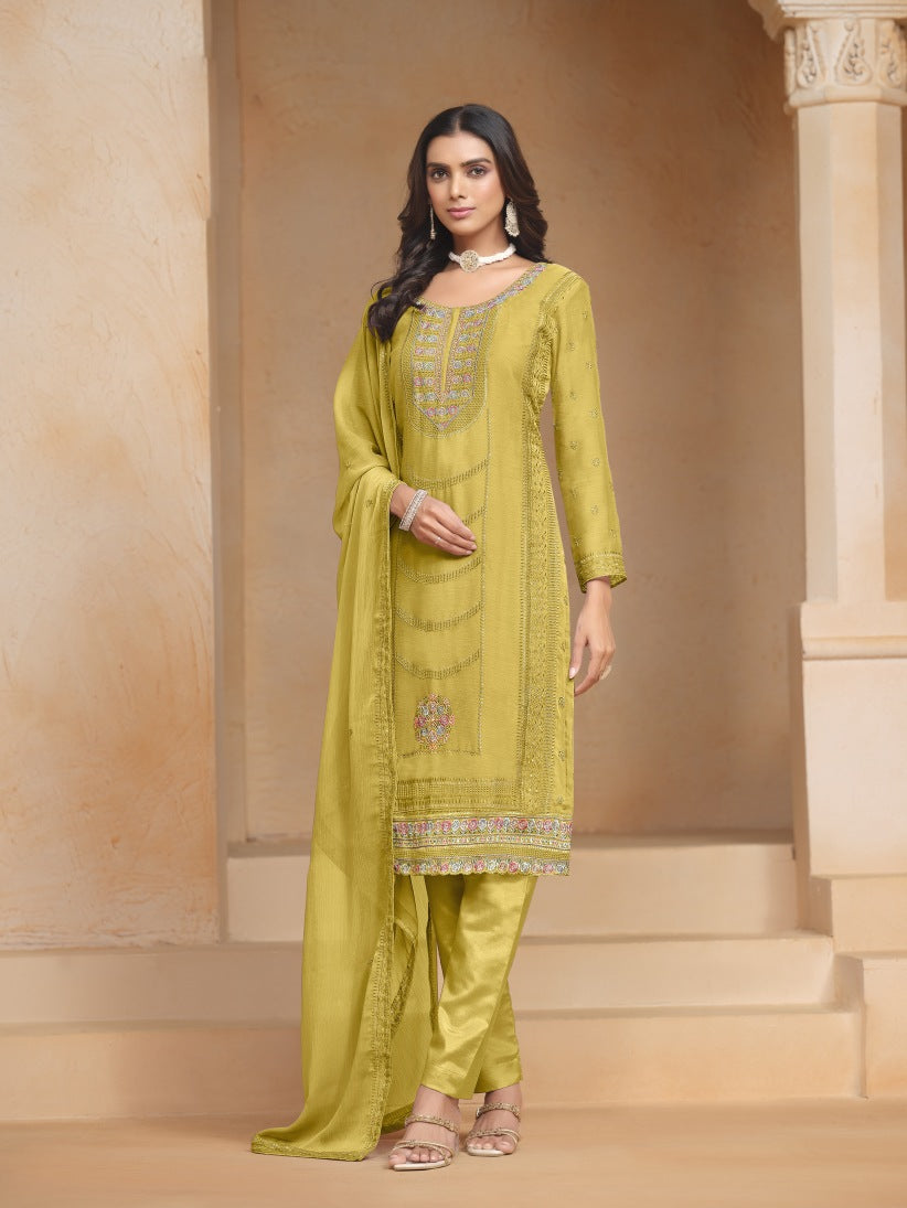 Semi Stitch Salwar Suits (3 Piece )