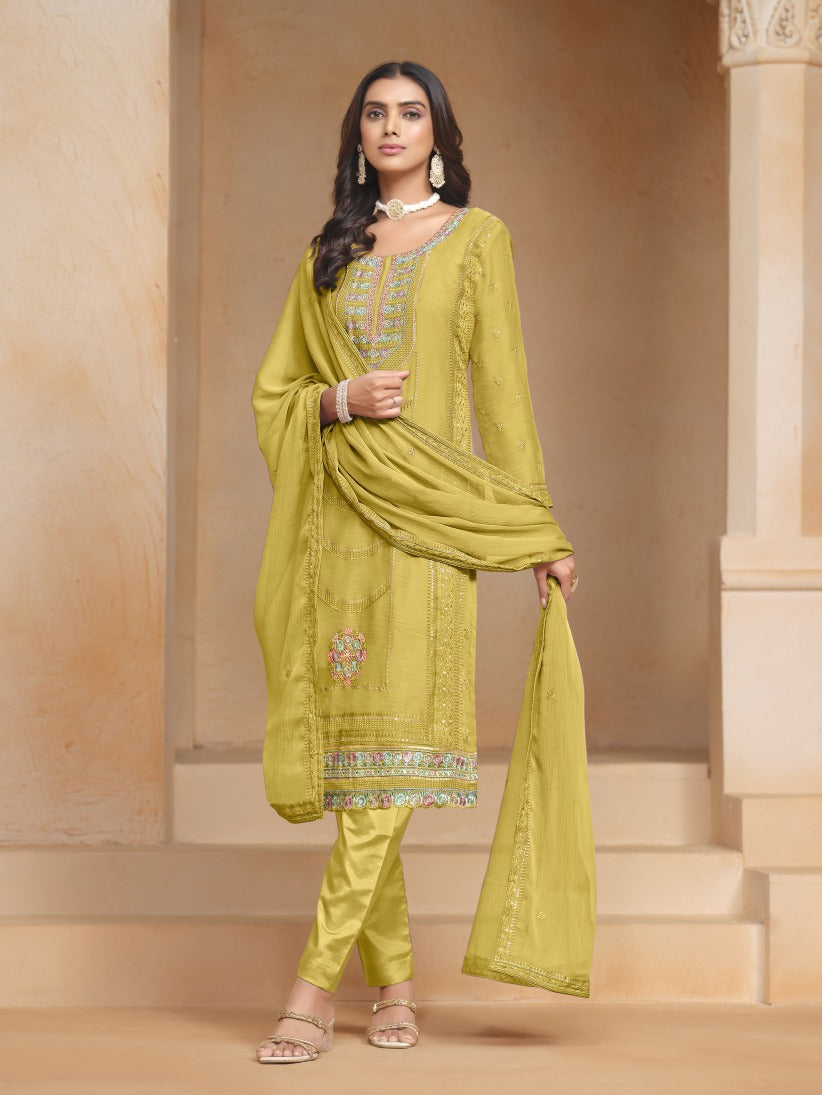 Semi Stitch Salwar Suits (3 Piece )