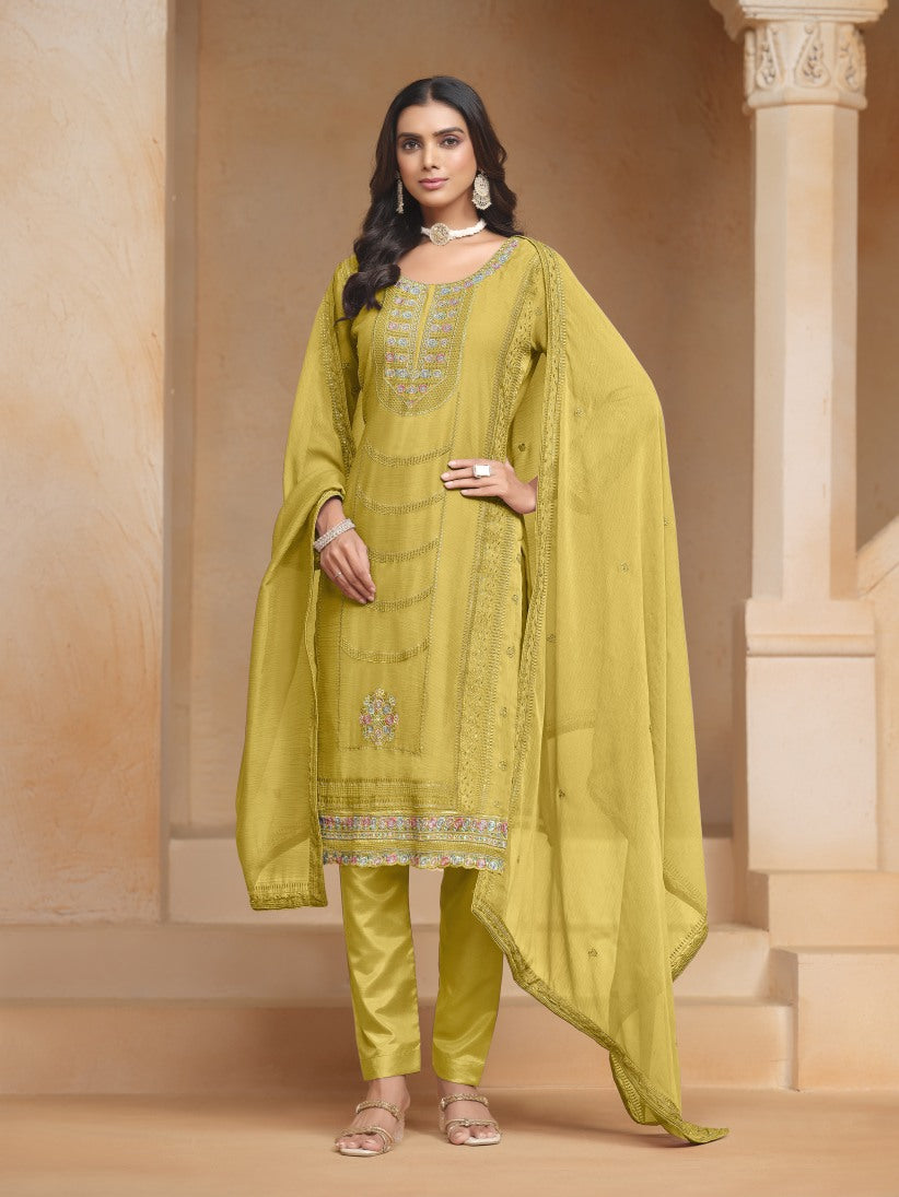 Semi Stitch Salwar Suits (3 Piece )