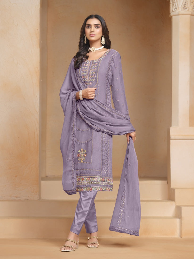 Semi Stitch Salwar Suits (3 Piece )