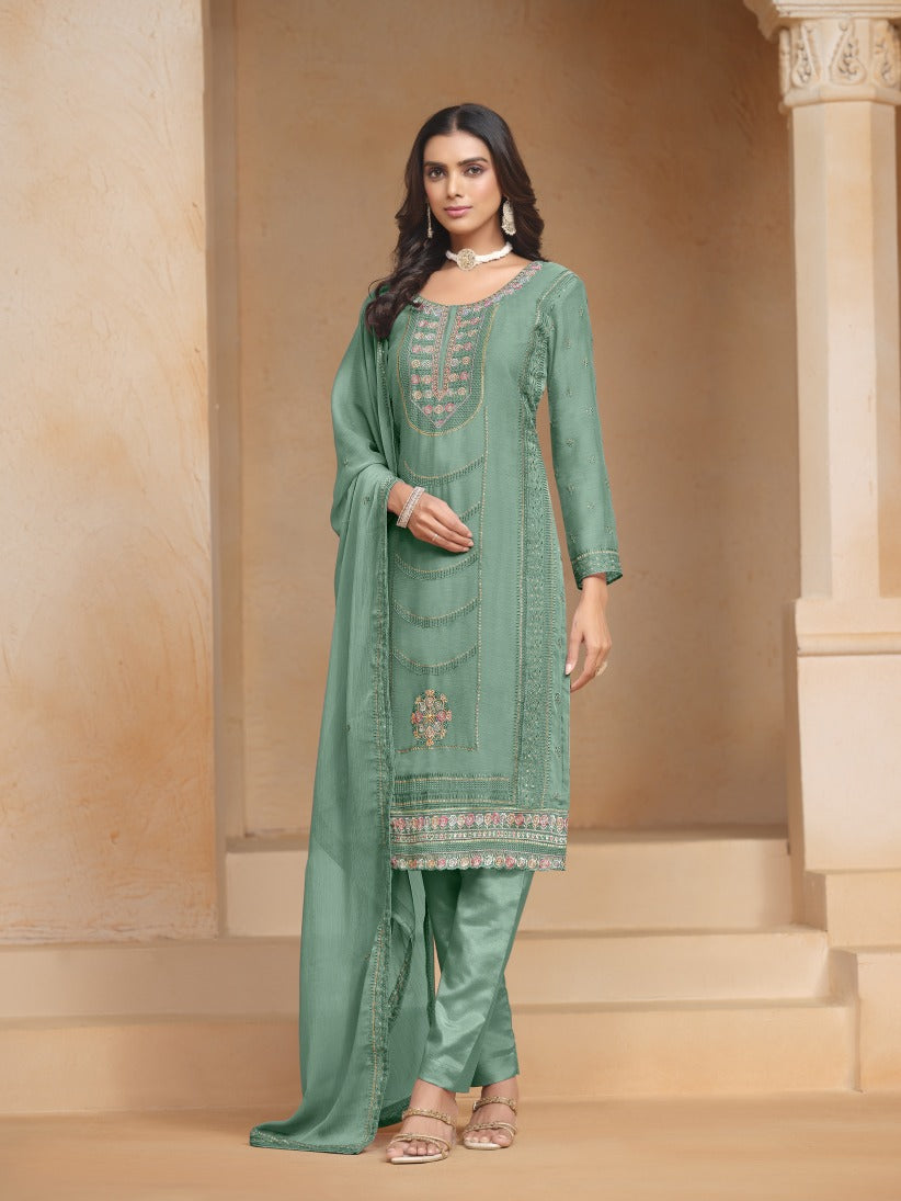 Semi Stitch Salwar Suits (3 Piece )