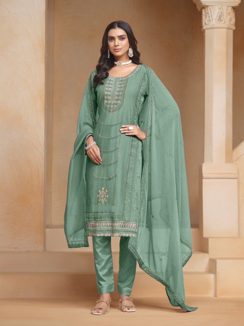 Semi Stitch Salwar Suits (3 Piece )