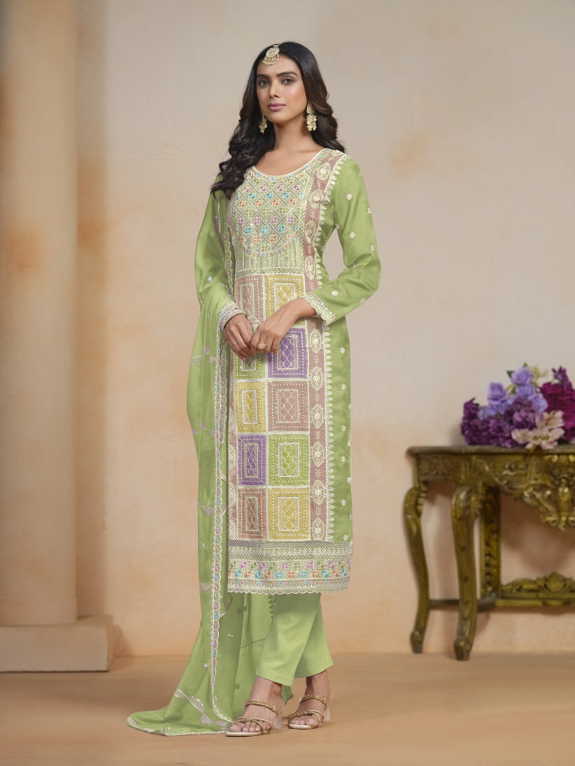 Semi Stitched Salwar Suits