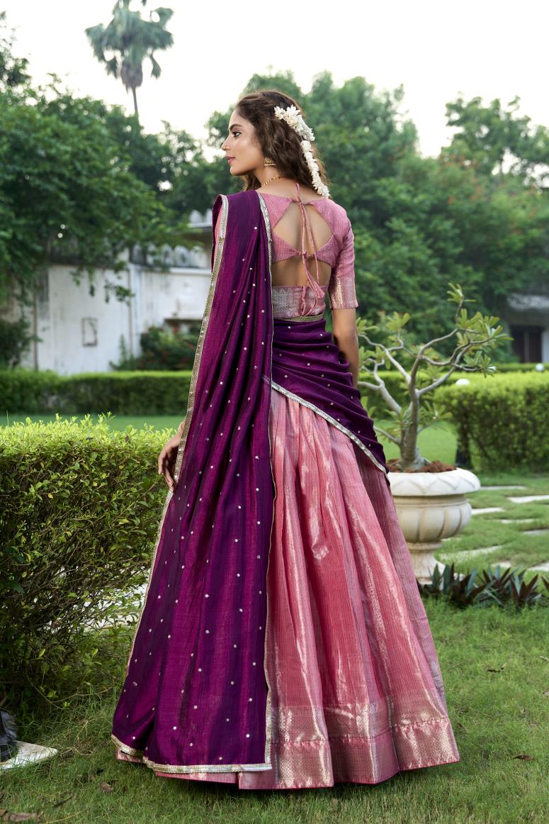 Latest Semi Stitched Banarasi Lehenga Choli