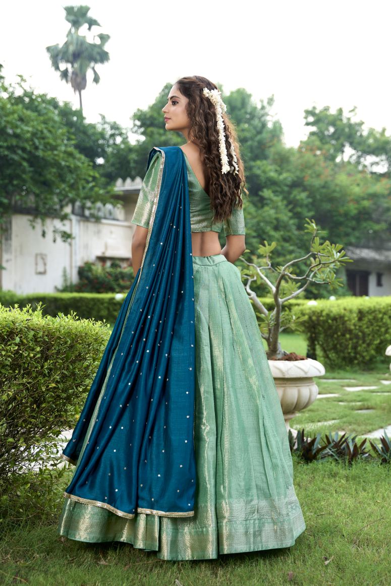 Latest Semi Stitched Banarasi Lehenga Choli