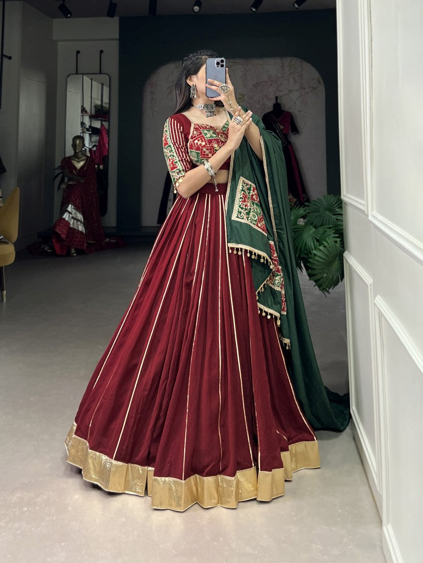 Latest Semi Stitched Lehenga Choli With Duppatta