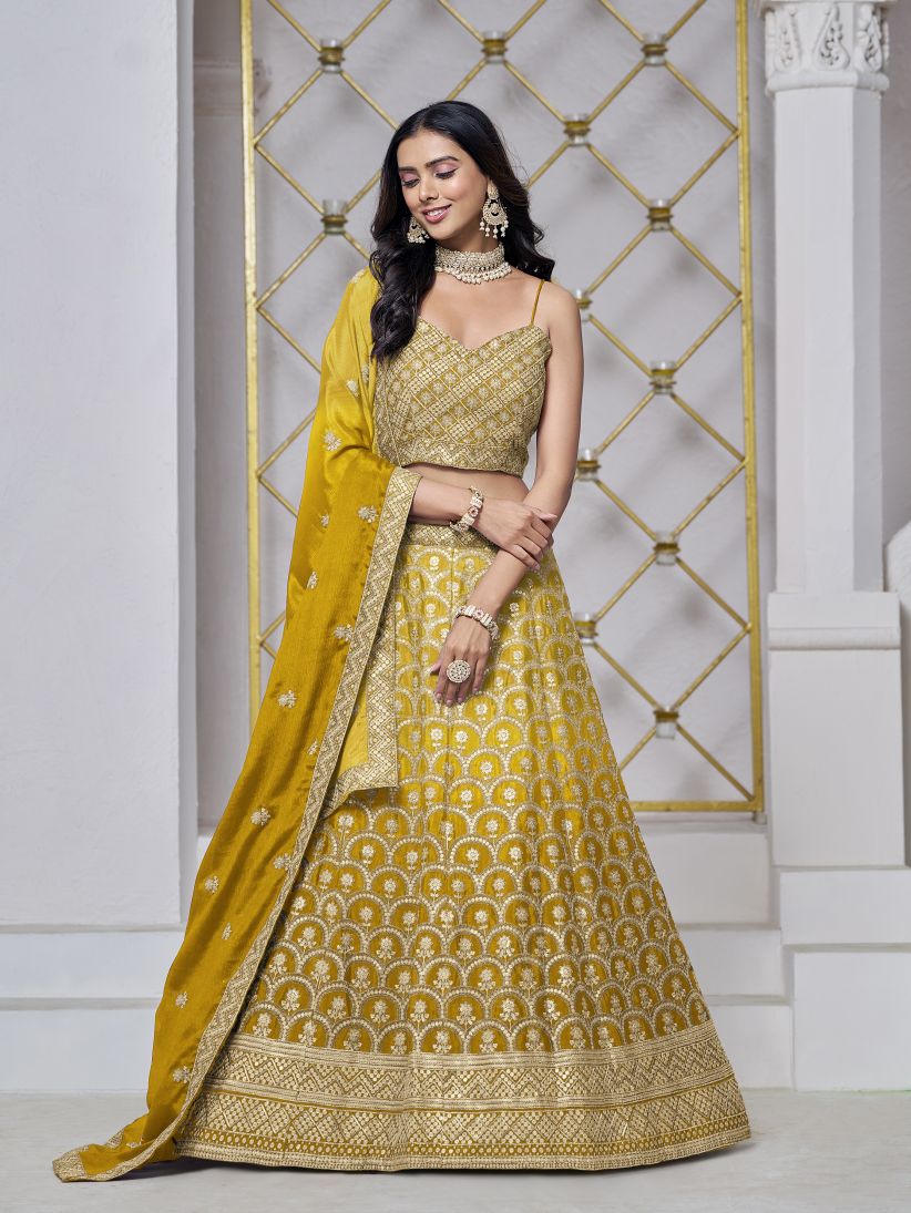 Latest Semi Stitched Lehenga Choli With Duppatta