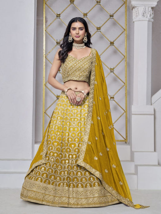 Latest Semi Stitched Lehenga Choli With Duppatta