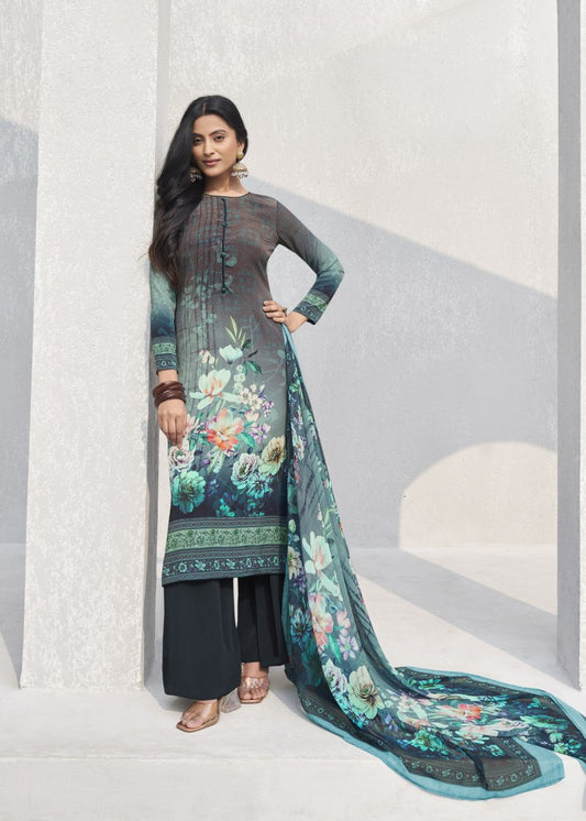 Semi Stitched Salwar Suit Material