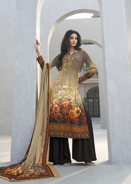 Semi Stitched Salwar Suit Material