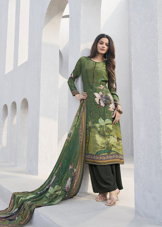 Semi Stitched Salwar Suit Material