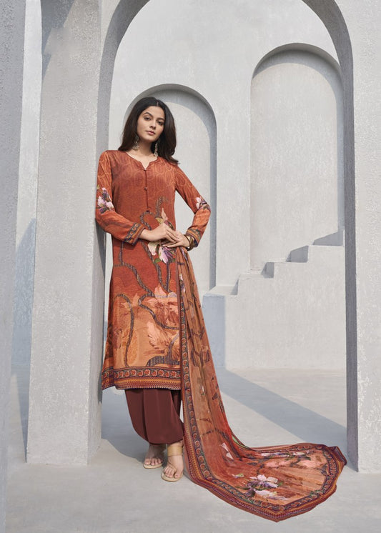 Semi Stitched Salwar Suit Material