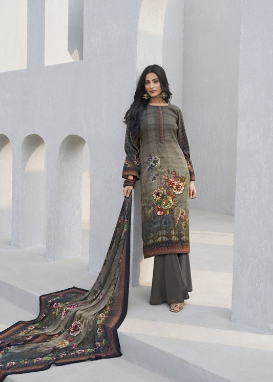 Semi Stitched Salwar Suit Material