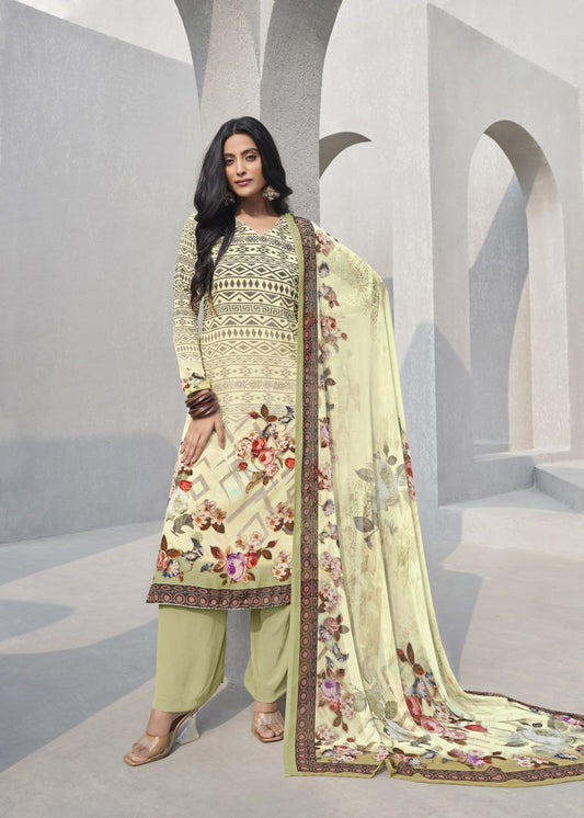 Semi Stitched Salwar Suit Material