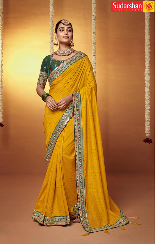 Embroidery Work Saree